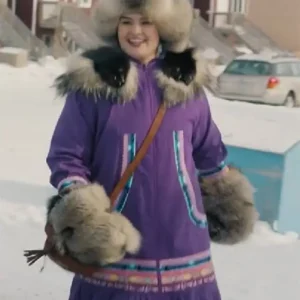 North Of North S02 Anna Lambe Purple Parka Coat