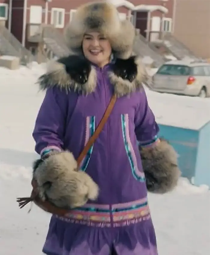 North Of North S02 Anna Lambe Purple Parka Coat