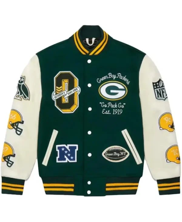 OVO Green Bay Packers Varsity Jacket