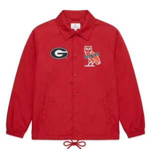 OVO x University of Georgia Red Coaches Jacket