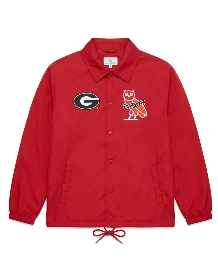 OVO x University of Georgia Red Coaches Jacket