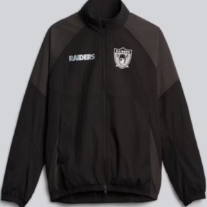 Oakland Raiders lululemon Men’s Black Nylon Oversized Track Jacket