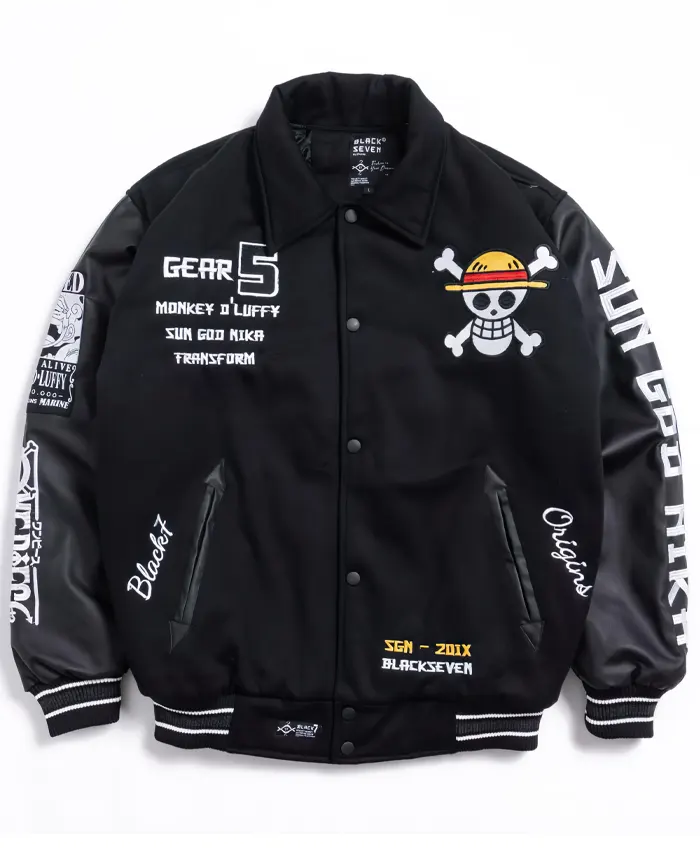 One Piece Monkey D Luffy Gear 5 Varsity Jacket