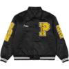 Palace Black Satin Bomber Varsity Jacket