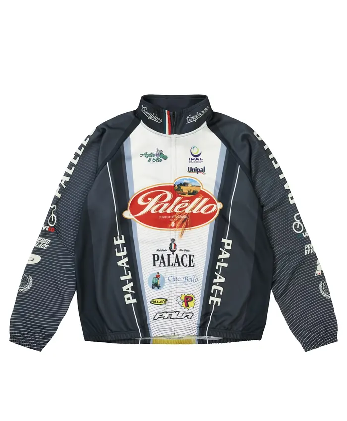 Palace Cycling Zip Rainbow Black Jacket
