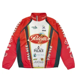 Palace Cycling Zip Rainbow Red Jacket