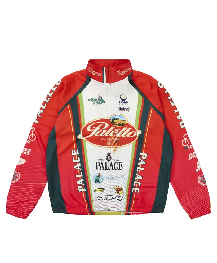 Palace Cycling Zip Rainbow Red Jacket