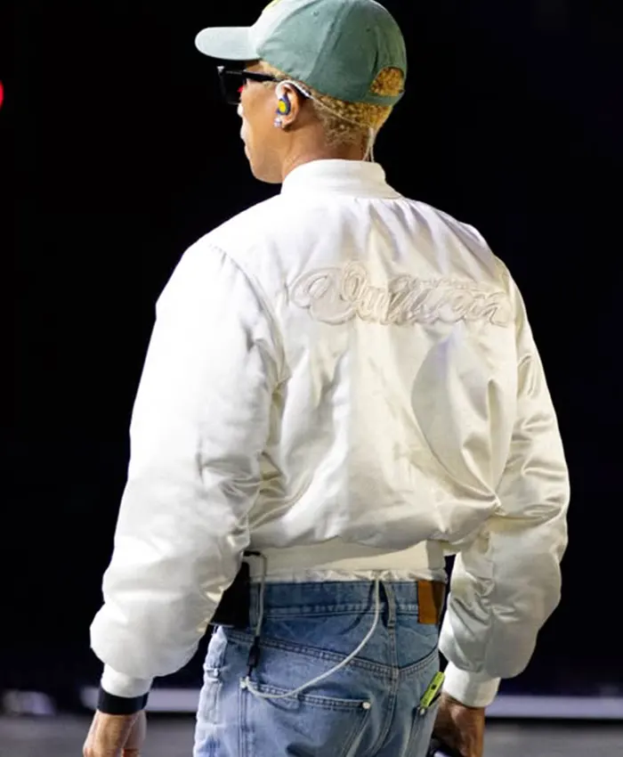 Paris Rehearsals LV White Varsity Jacket