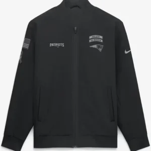 Patriots Salute to Service Nike Classic Black Bomber Jacket