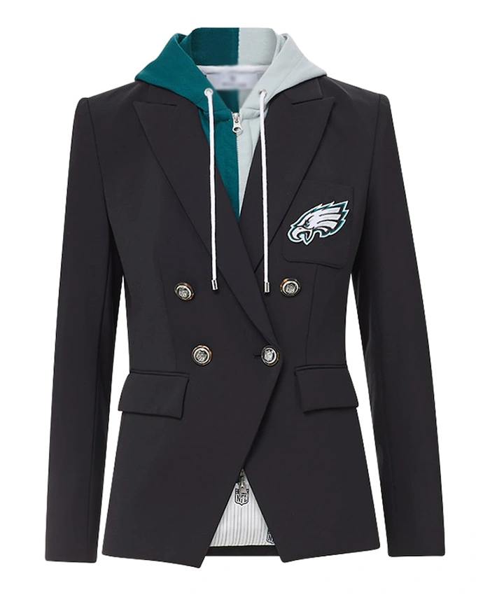 Philadelphia Eagles Veronica Beard Black Dickey Blazer