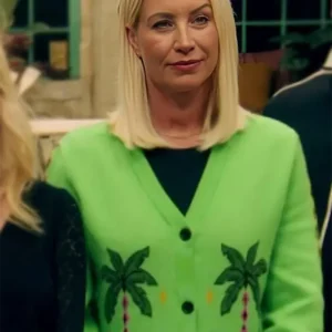 Pottery Throw Down S01 Denise Van Outen Green Cardigan