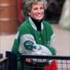 Princess-Diana-Philadelphia-Eagles-Green-and-Grey-Wool-Varsity-Jacket