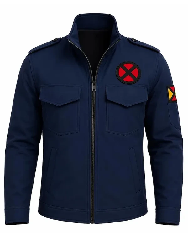 Professor X Navy Blue Cosplay Jacket