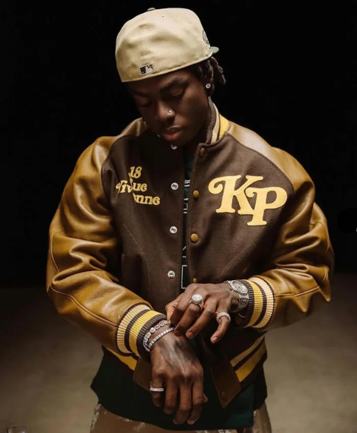 Rema in Kenzo x Verdy Varsity Jacket