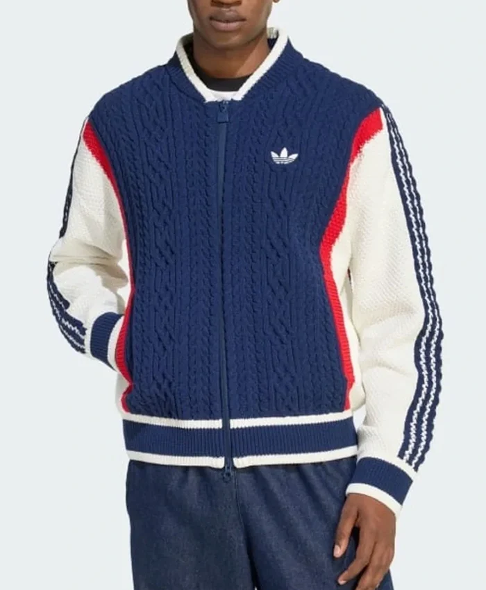 Retro Adidas Cardigan Jacket