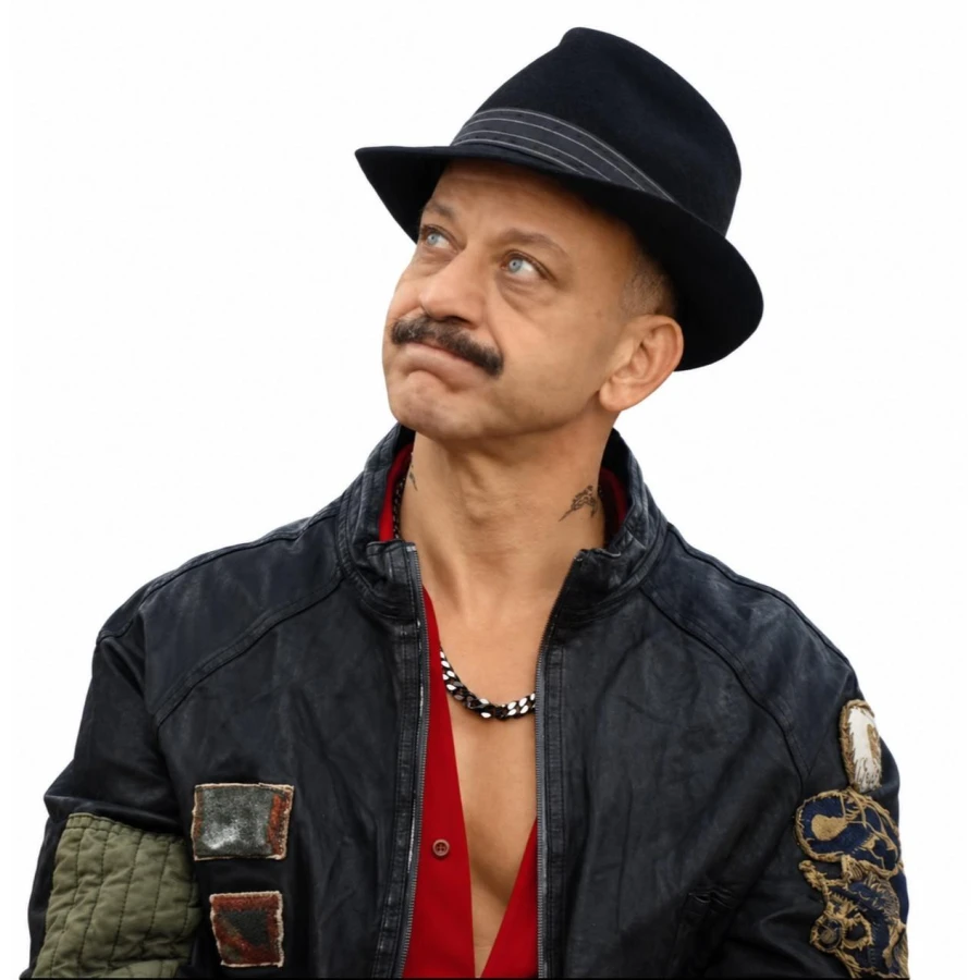 Rıza Kocaoğlu Black Leather Jacket