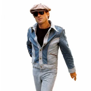 Robert Redford Two Tone Blue Denim Jacket