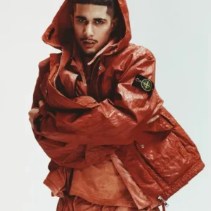 Rust Hooded Jacket