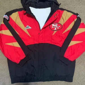 SF 49ers NFL Pro Line 90s Red Vintage Full-Zip Jacket