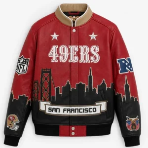 San Francisco 49ers Skyline Vegan Leather Jacket