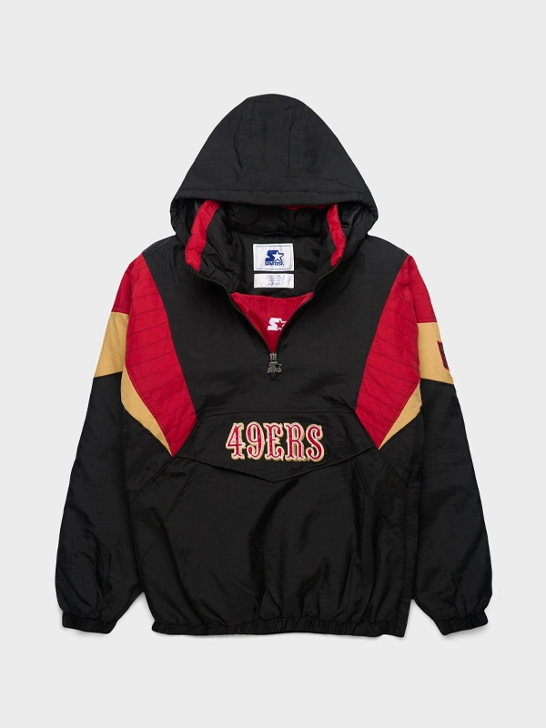 San Francisco 49ers Starter Blackout Breakaway Jacket