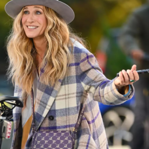 Sarah Jessica Parker Plaid Coat