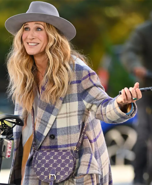 Sarah Jessica Parker Plaid Coat