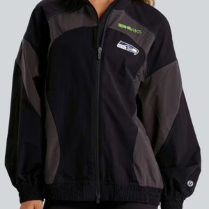 Seattle Seahawks lululemon Women’s Black Ventilated Oversized Track Jacket