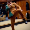 Shara Bullet Two-Tone Color-Block Suit
