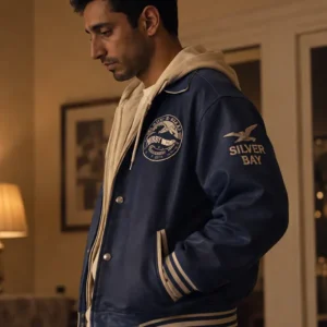 Shop Bait Shah Latif Blue Bomber Varsity Jacket