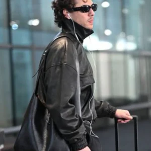 Shop Belmont Cameli Paris-Charles De Gaulle Airport Leather Jacket