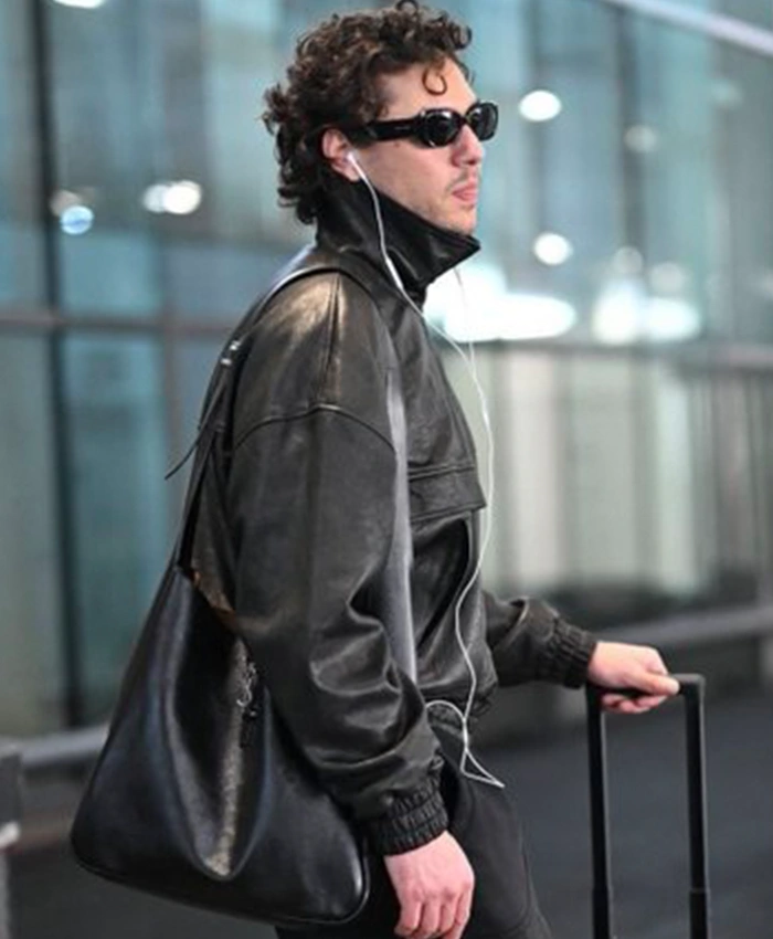 Shop Belmont Cameli Paris-Charles De Gaulle Airport Leather Jacket