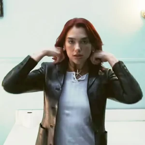 Shop Dua Lipa Training Season Leather Jacket