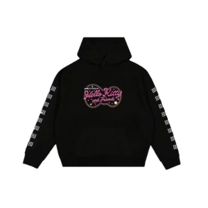 Shop F1 Academy x Hello Kitty Black Neon Hoodie