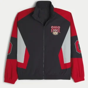 Shop Hollister Ohio State University Buckeyes Windbreaker Jacket