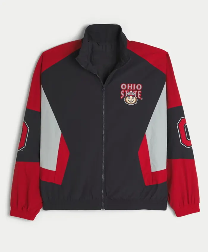 Shop Hollister Ohio State University Buckeyes Windbreaker Jacket