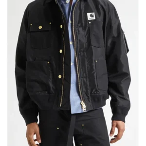 Shop Lewis Hamilton Sacai x Carhartt WIP Twill Duck Canvas Blouson Jacket