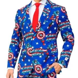 Shop Marvel Captain America Print Suit