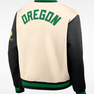 Shop Nike Oregon Legacy College Full-Snap Bomber Jacket