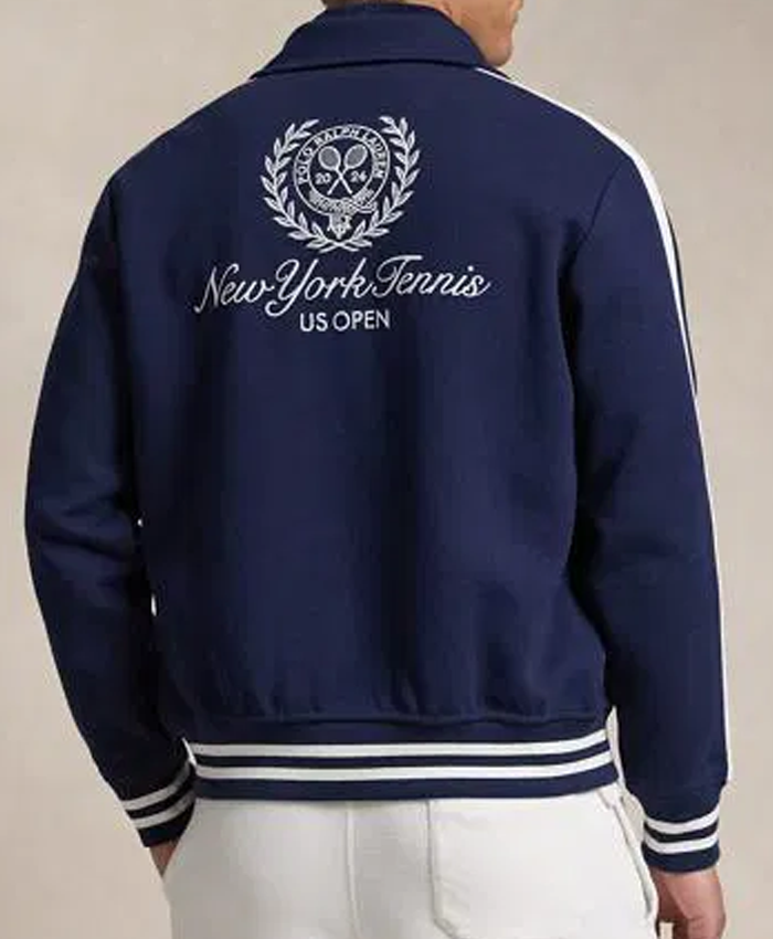 Shop Polo Ralph Lauren US Open Crest Double-Knit Jacket