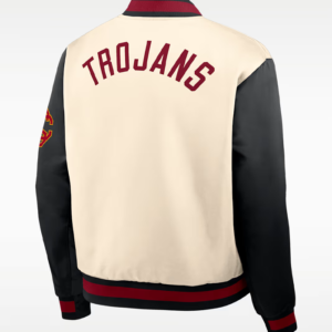 Shop USC Trojans Legacy Nike College Full-Snap Bomber Jacket