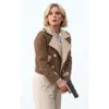Signora Volpe S03 Emilia Fox Brown and Beige Jacket