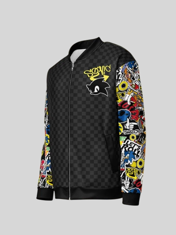 Sonic Sticker Bomb Bomber Jacket Forsale