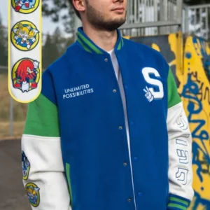 Sonic the Hedgehog 35th Anniversary Varsity Jacket