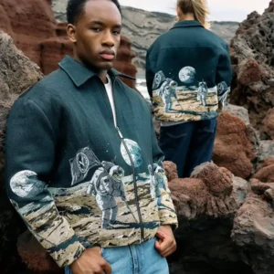 Space Inspired Varsity Jacket