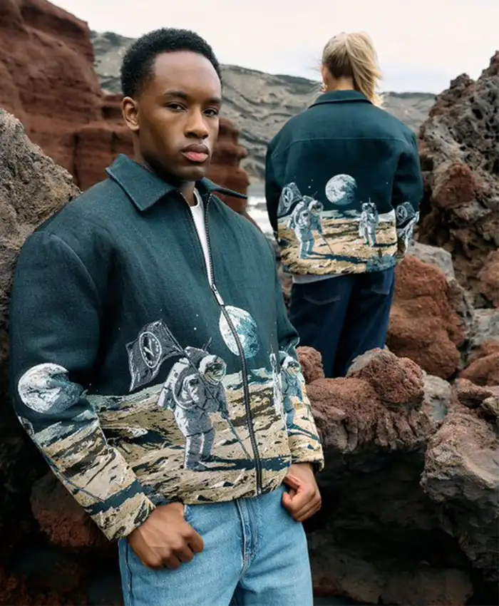 Space Inspired Varsity Jacket
