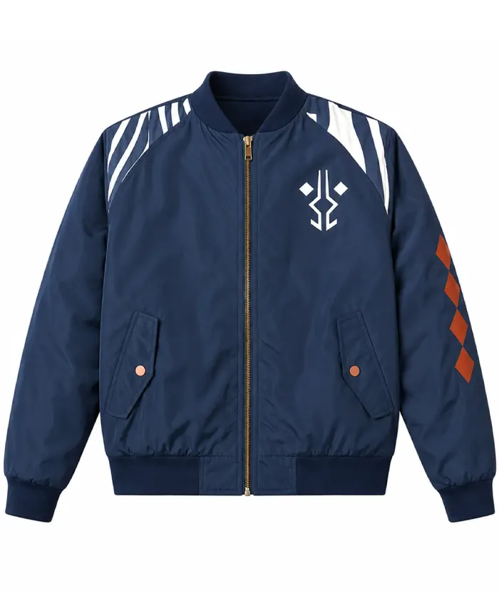 Star Wars Ahsoka Blue Bomber Jacket