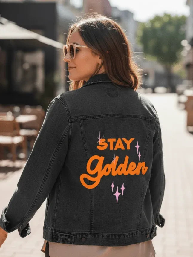 Stay Gold Jean Black Jacket