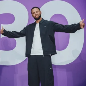 Stephen Curry 2026 China Beijing Grey Jacket