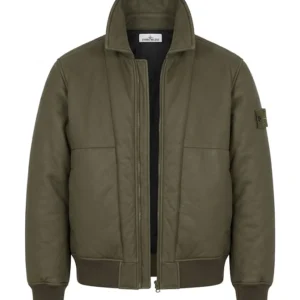 Stone Island Leather Jacket